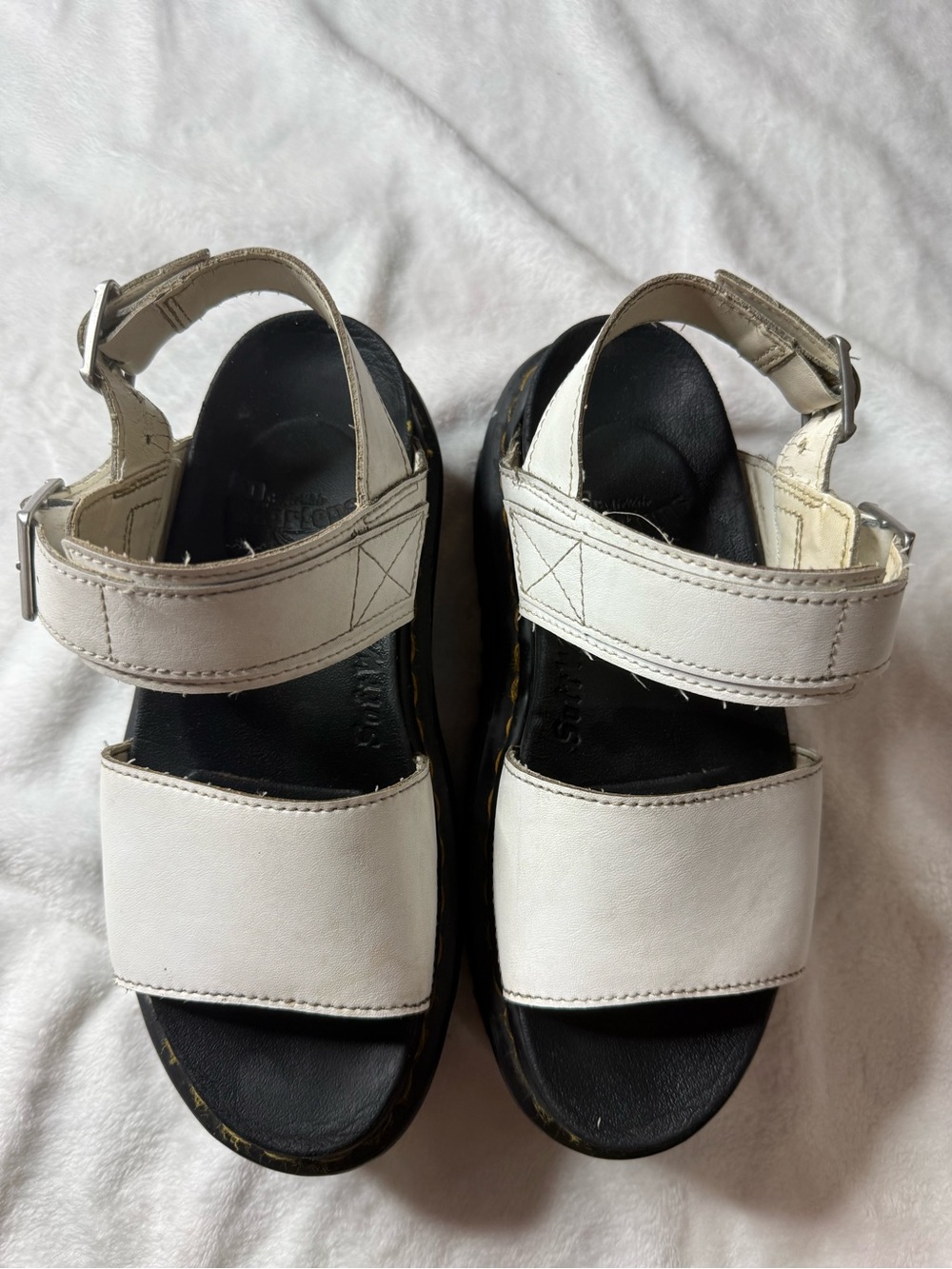 Doc Martens Women’s White Strap Platform Sandals
